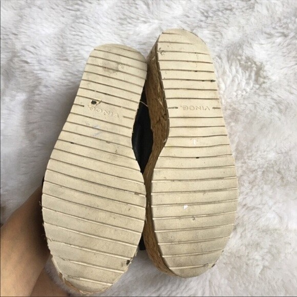 Vince‎ Jesson Leather Espadrille Platform Sandals - Picture 10 of 12